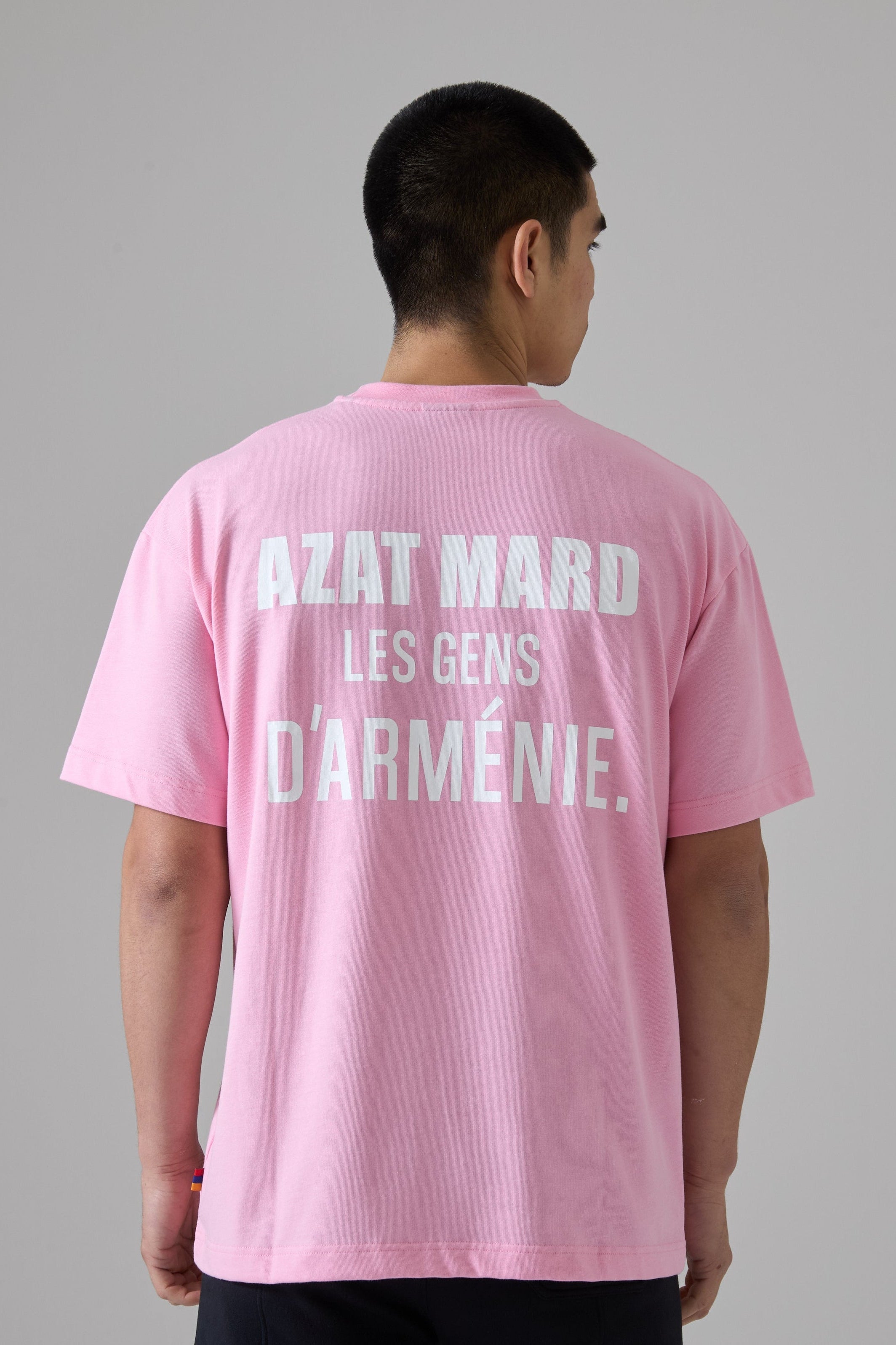 LES GENS PINK/WHITE T-SHIRT