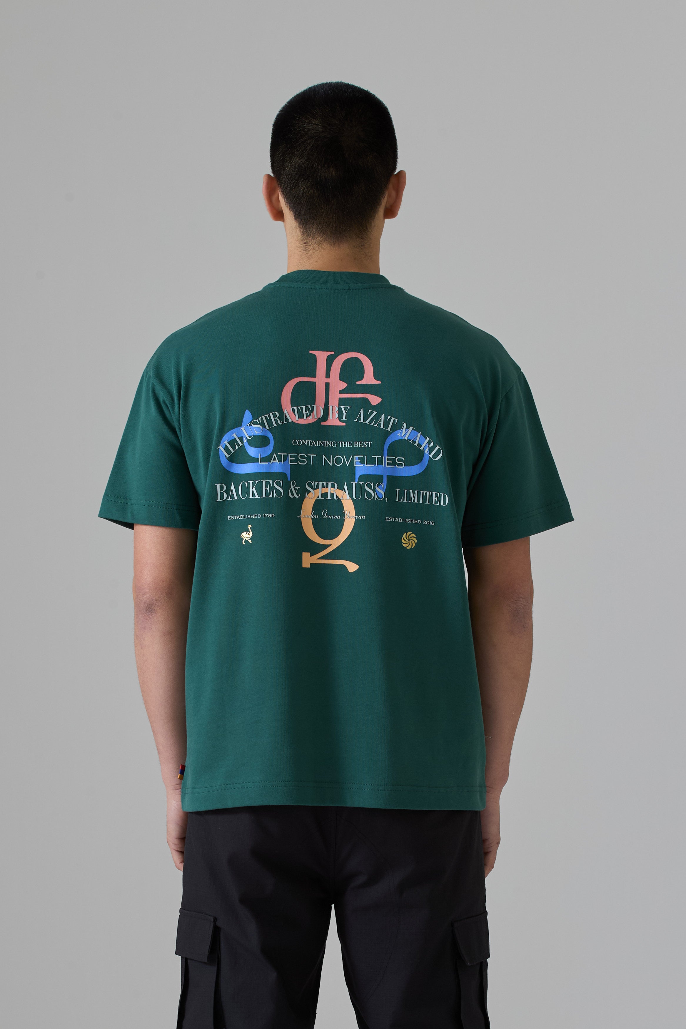 ФУТБОЛКА BACKES & STRAUSS ЗЕЛЁНАЯ