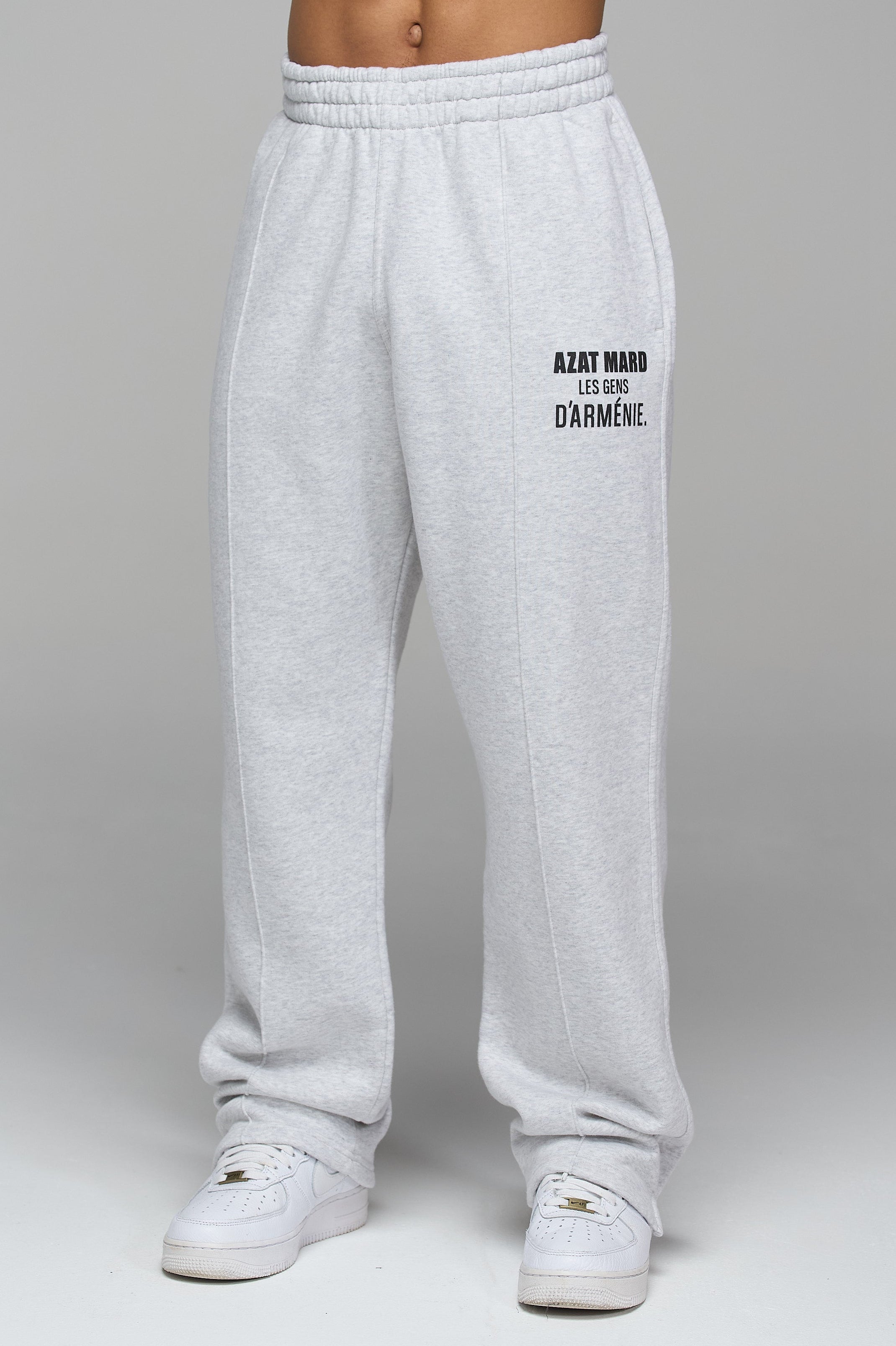 LES GENS MARL GREY RELAXED STRAIGHT LEG JOGGERS