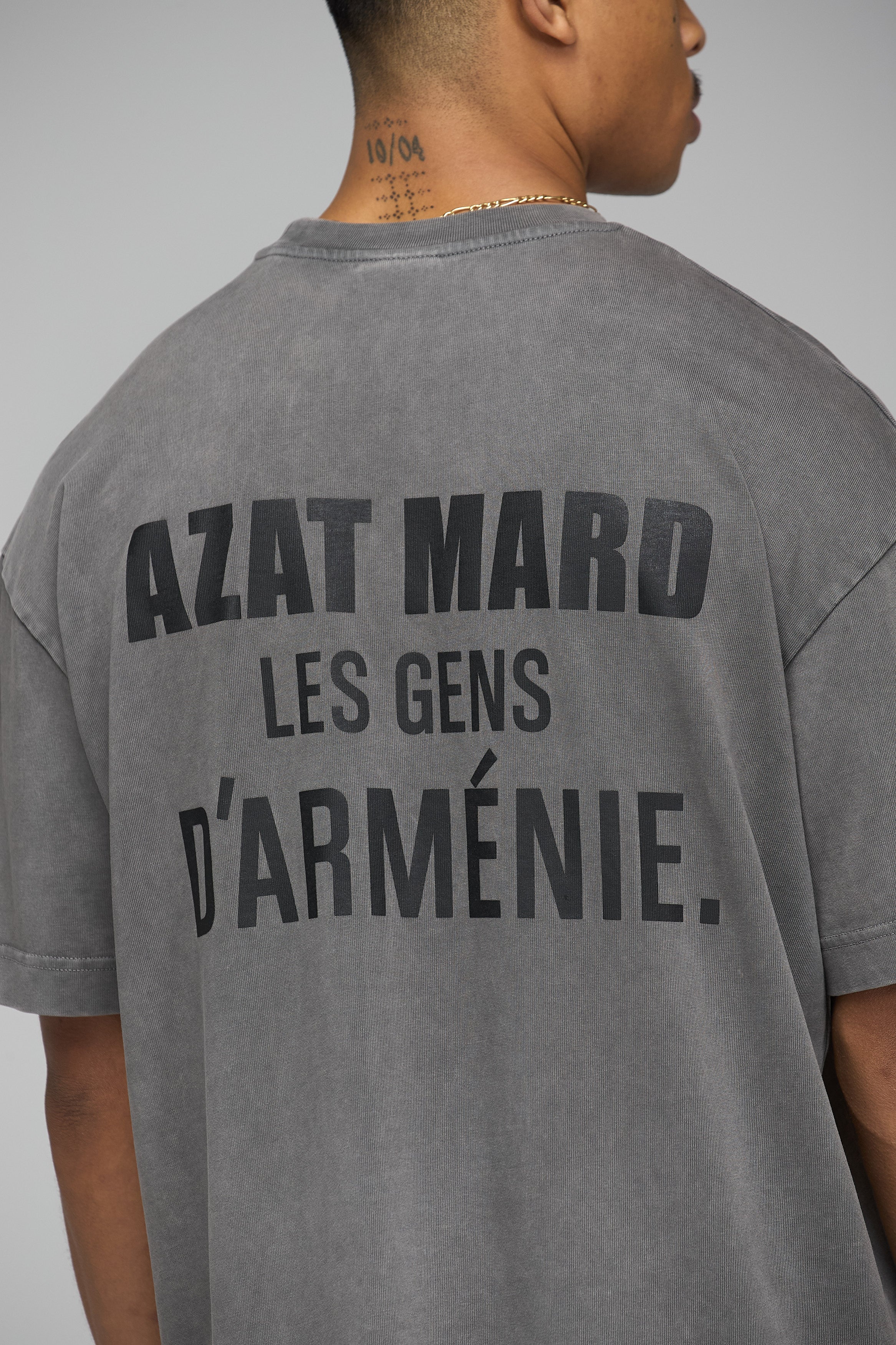 LES GENS WASHED CHARCOAL T-SHIRT
