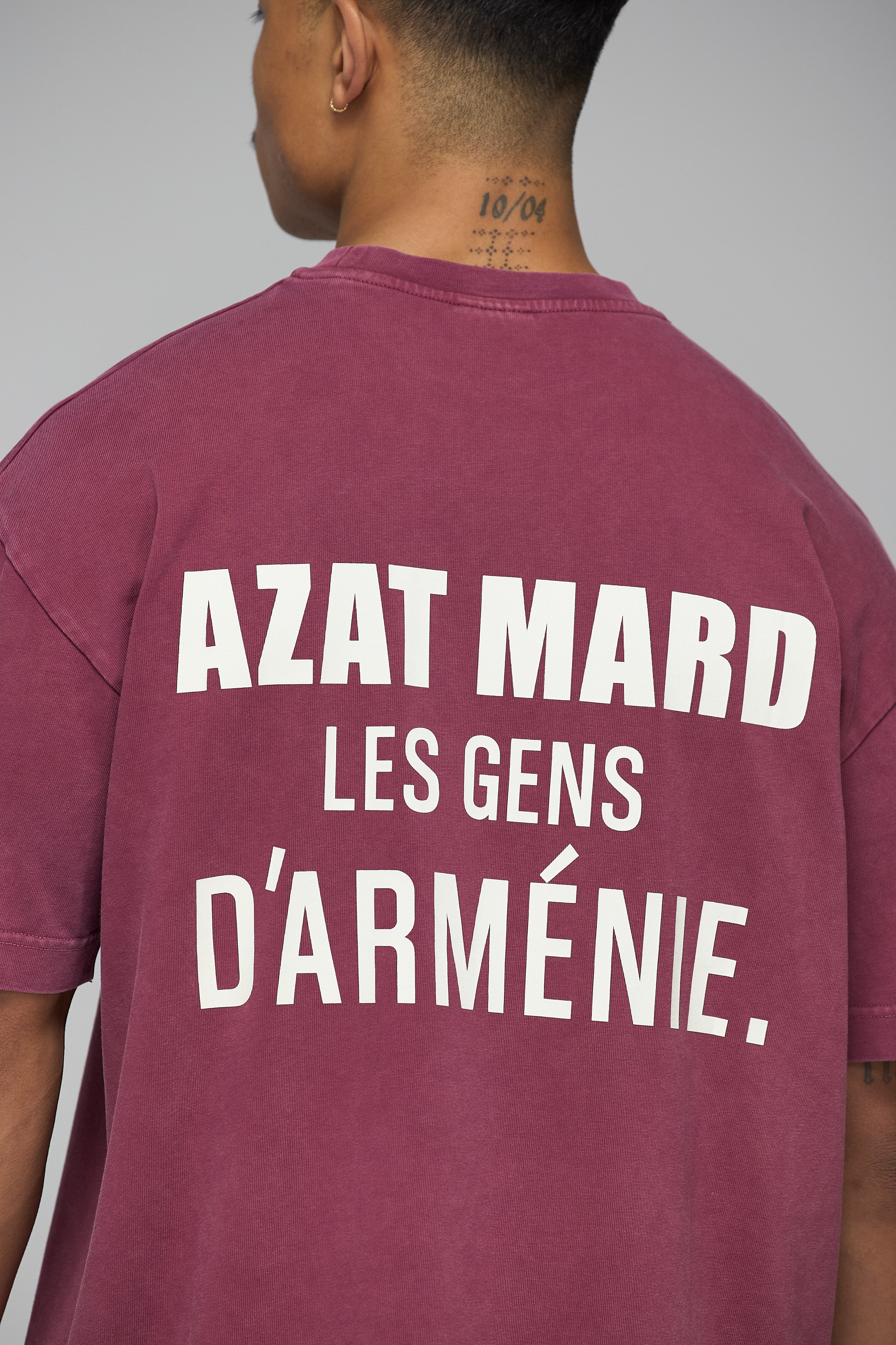 T-SHIRT MARRON DÉLAVÉ LES GENS