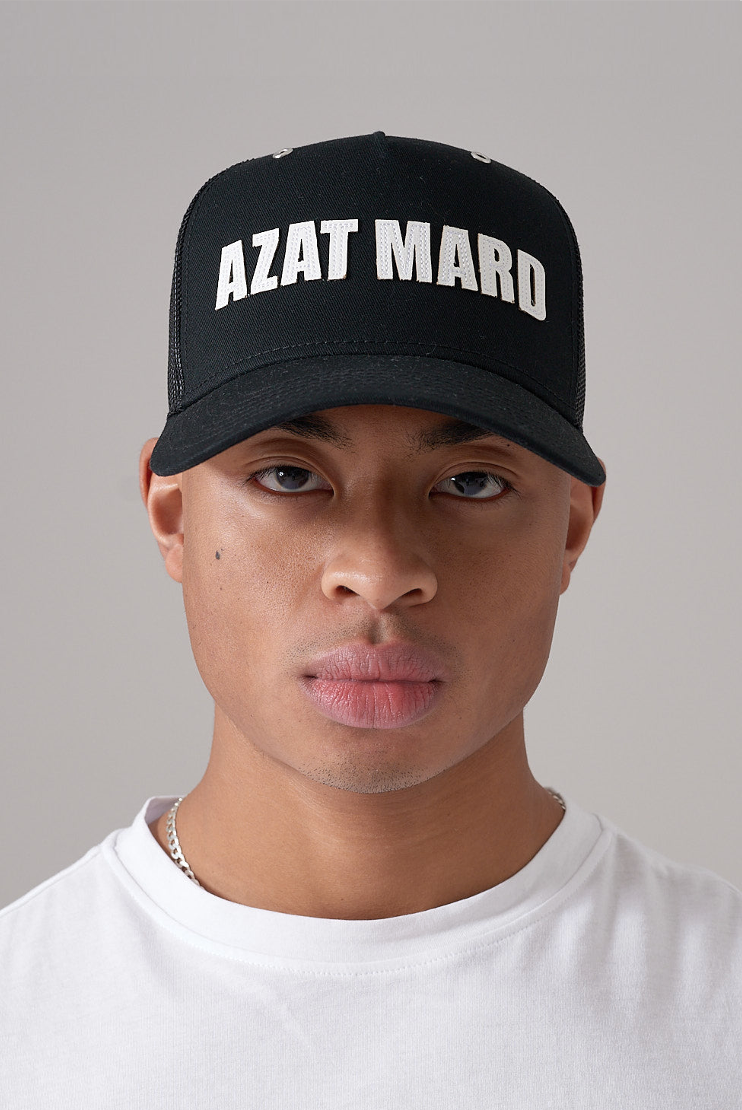 AZAT MARD BLACK/WHITE IMPACT MESH CAP – Azat Mard