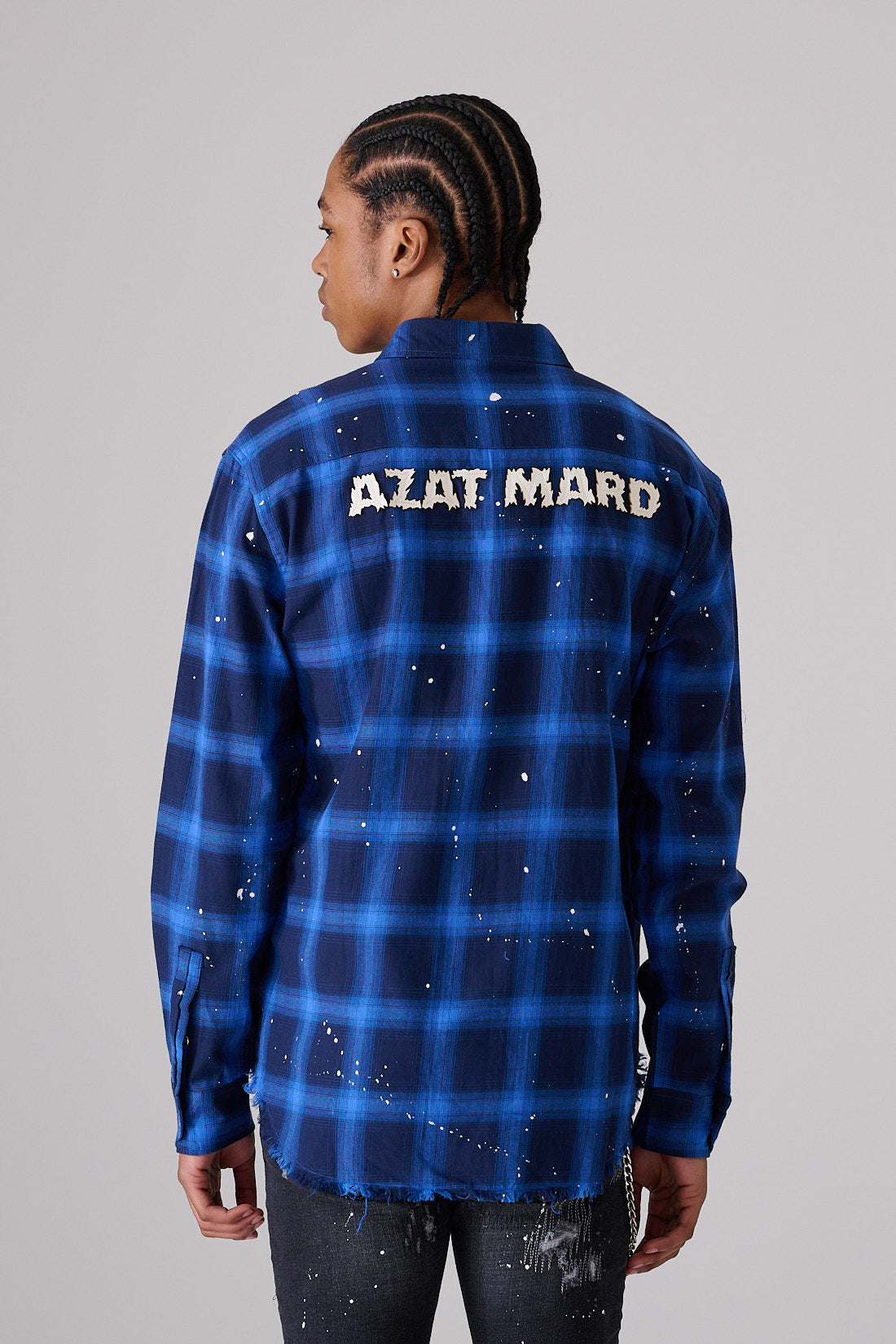 Կապույտ Վանդակավոր Վերնաշապիկ