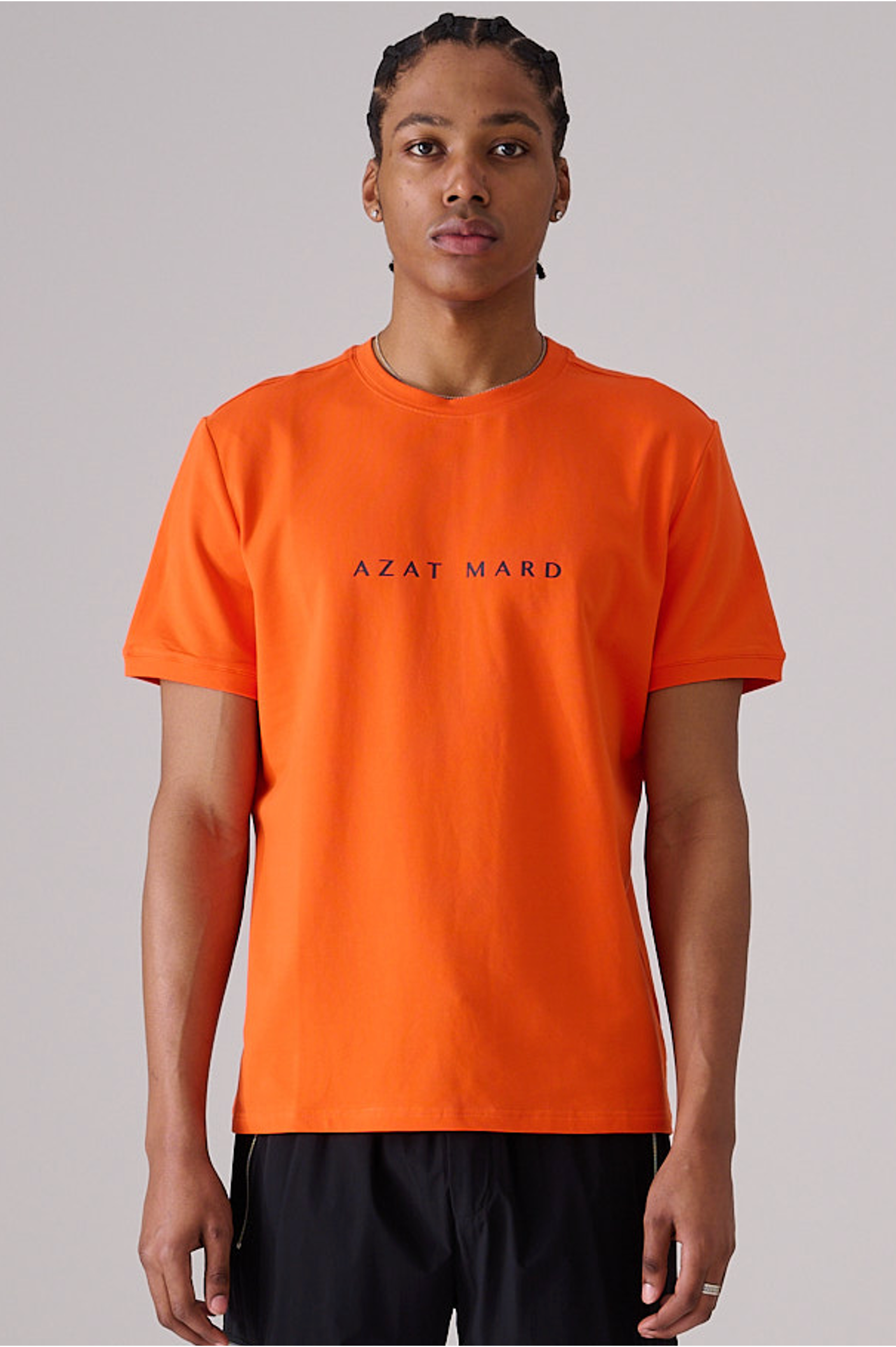 Orange online cotton shirt