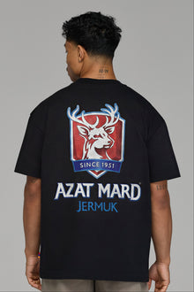 AZAT MARD X JERMUK BLACK T-SHIRT