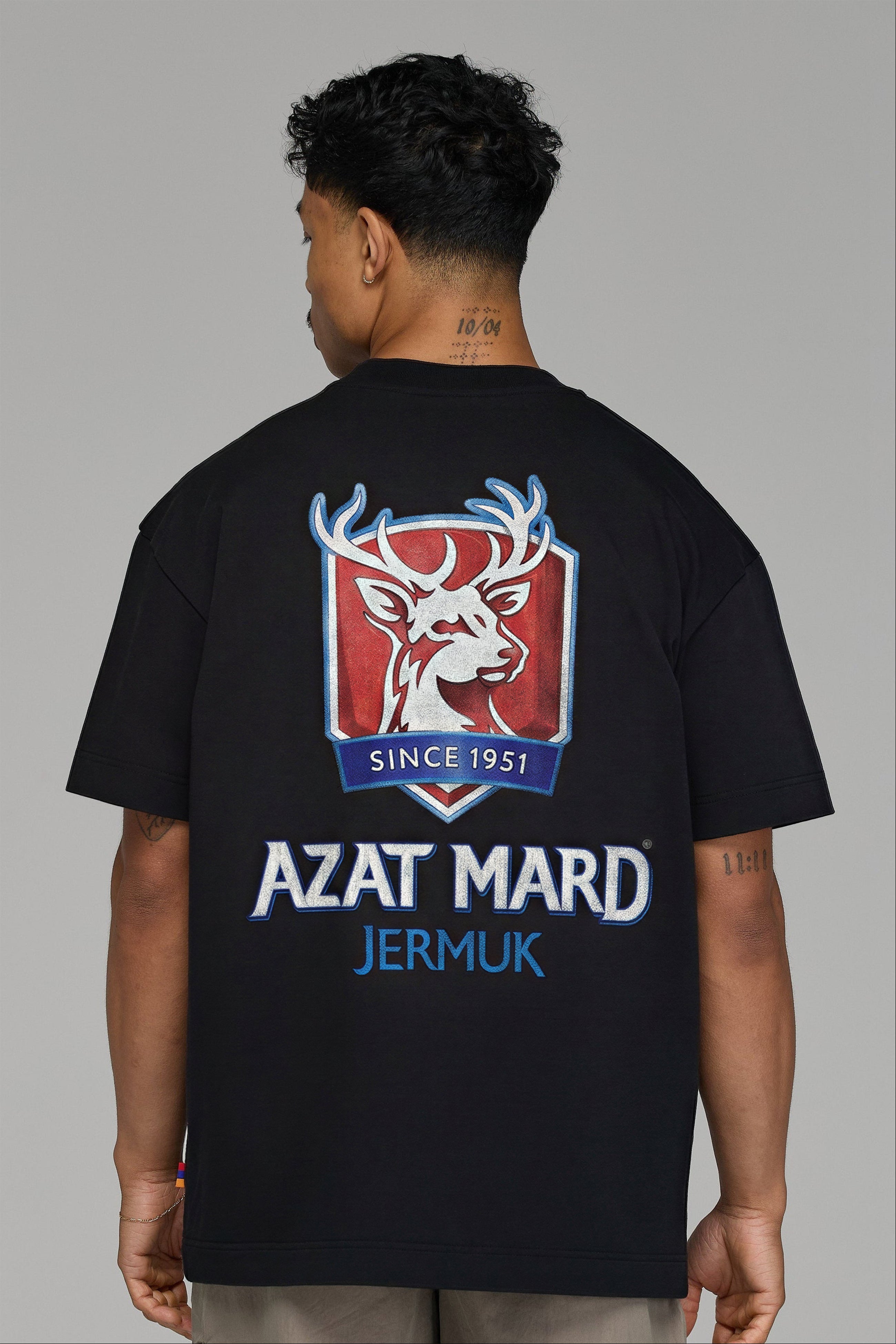 AZAT MARD X JERMUK BLACK T-SHIRT