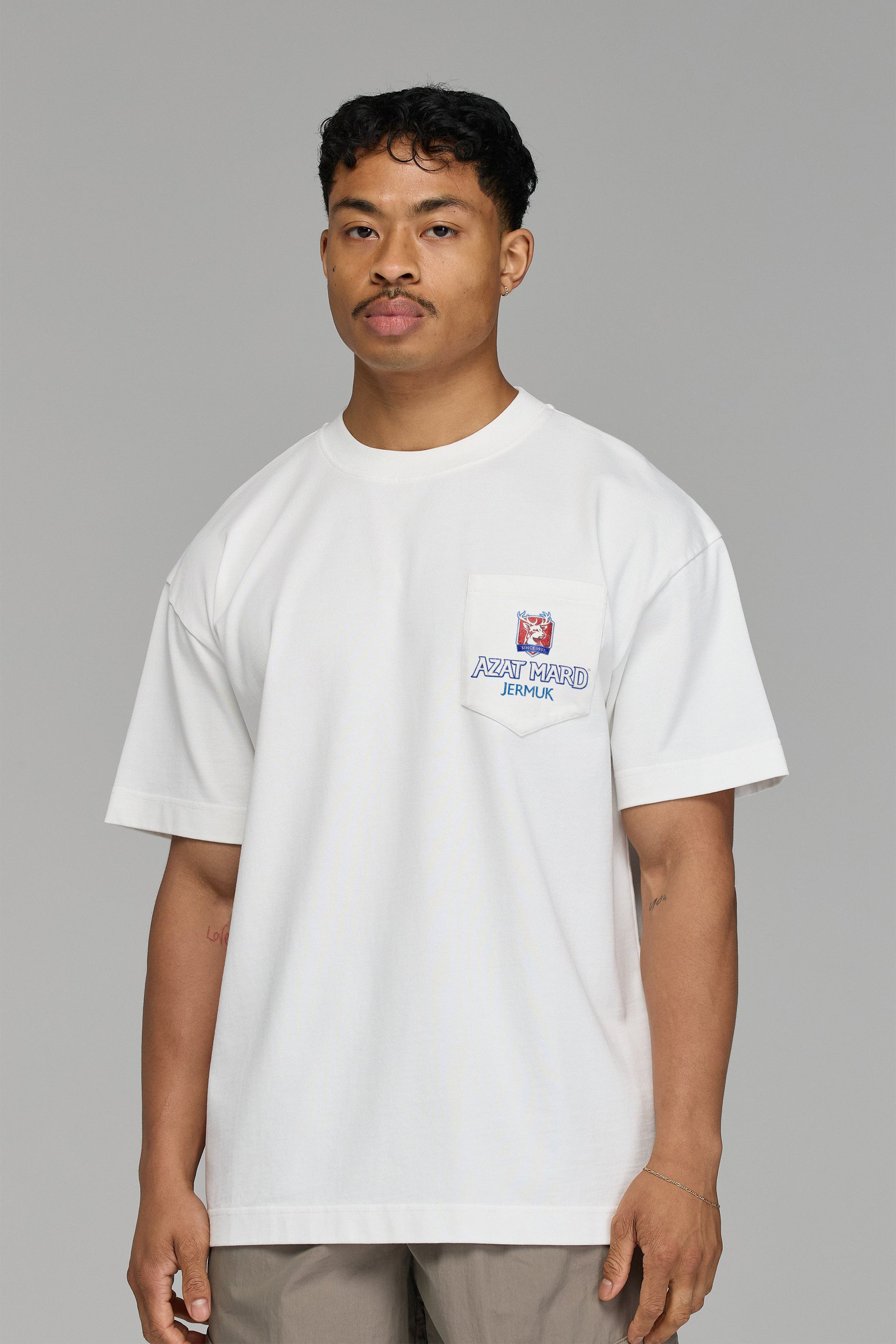 AZAT MARD X JERMUK WHITE T-SHIRT