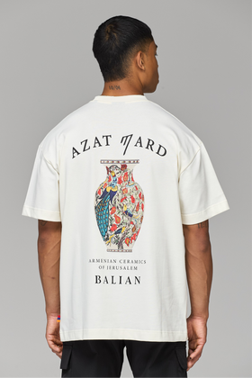 SPECIAL EDITION AZAT MARD X BALIAN VASE T-SHIRT – OFF WHITE