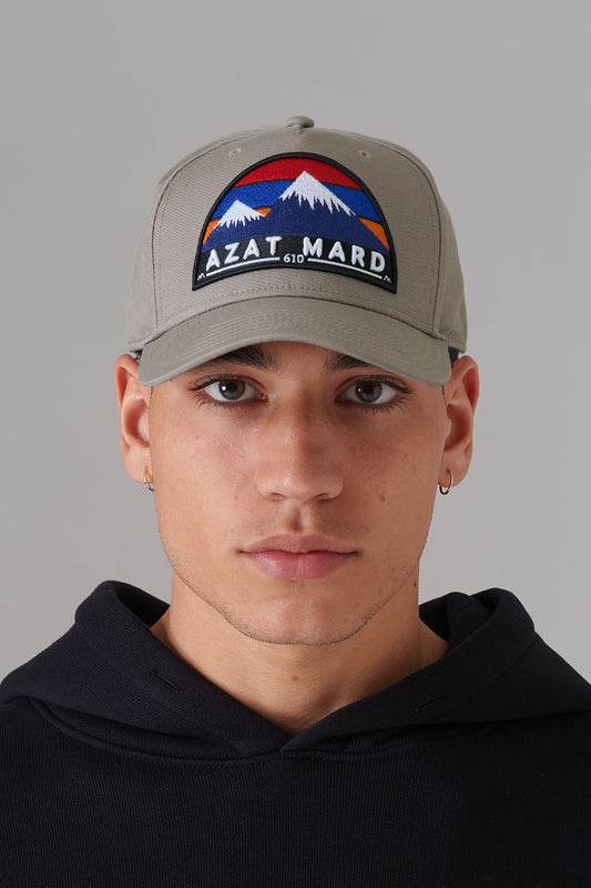 MOUNT ARARAT TAUPE TRUCKER CAP