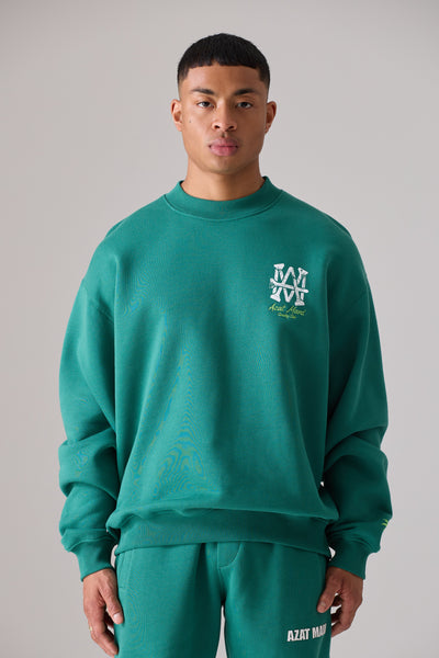 GREEN AM COUNTRY CLUB SWEATER | AZAT MARD