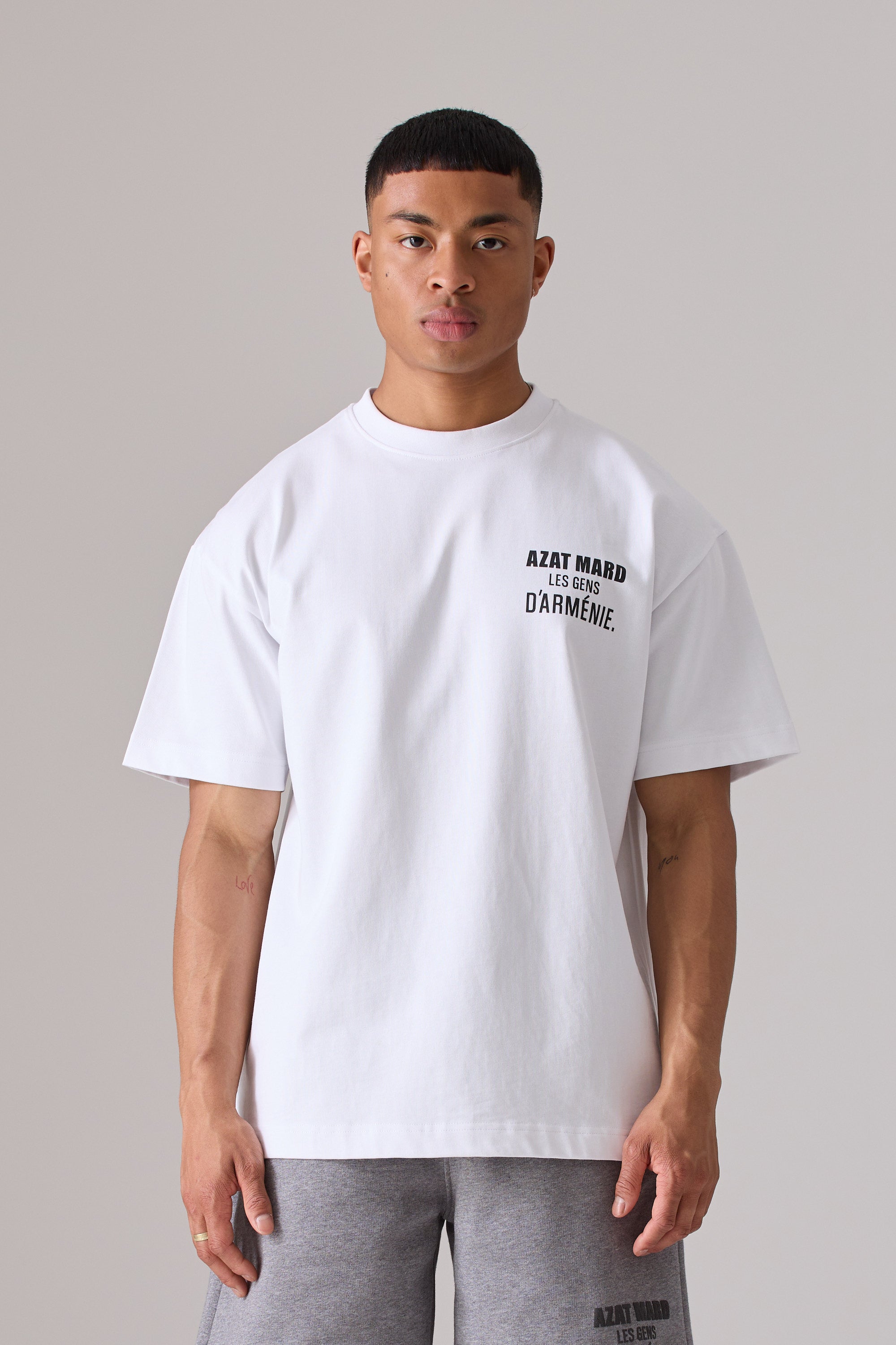 LES GENS WHITE/BLACK T-SHIRT