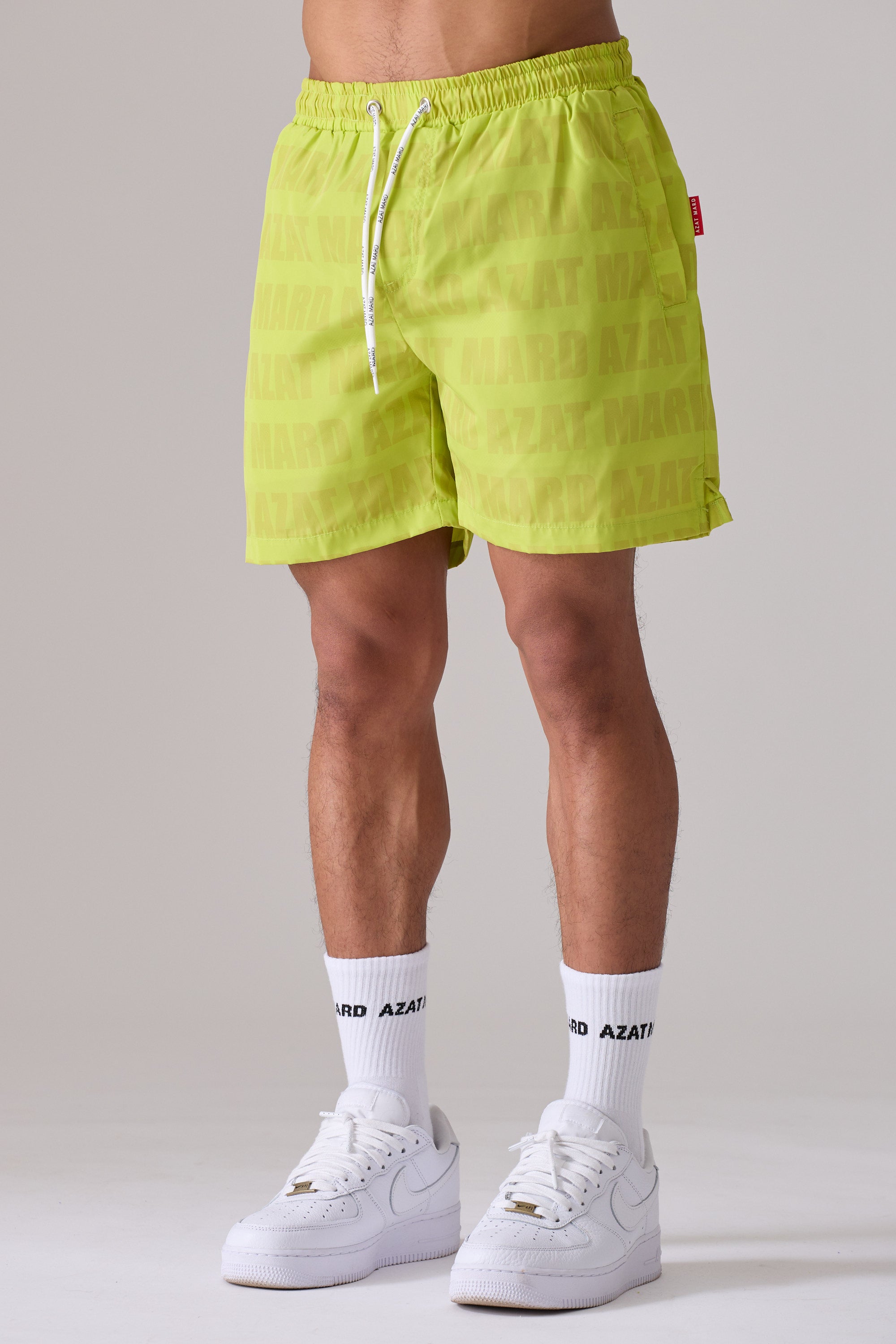 LIME GREEN IMPACT SWIM SHORT