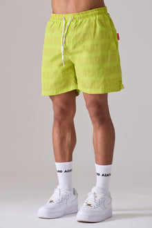 LIME GREEN IMPACT SWIM SHORT