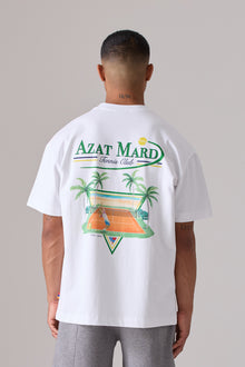 WHITE TENNIS CLUB T-SHIRT