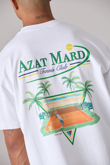 WHITE TENNIS CLUB T-SHIRT