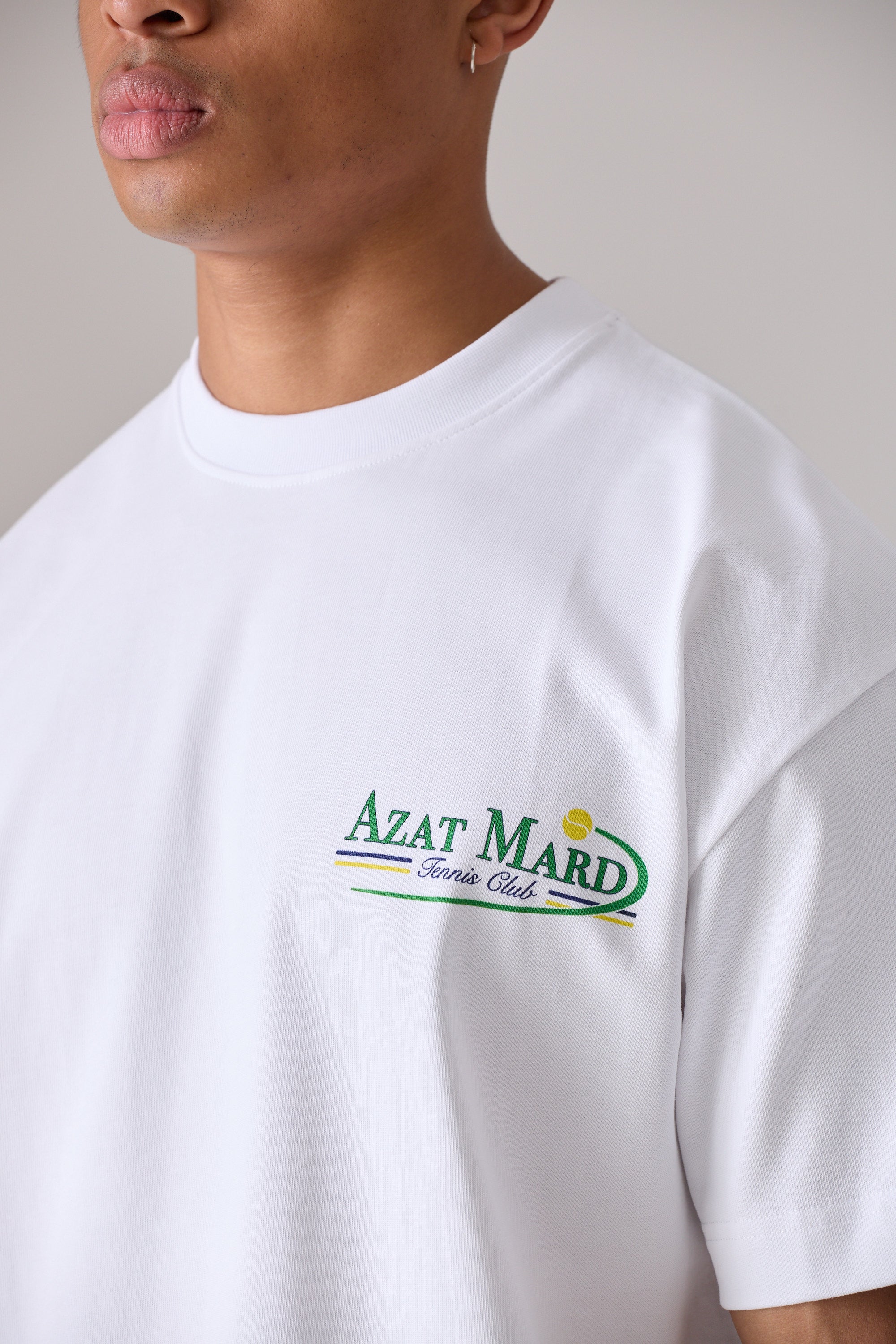 WHITE TENNIS CLUB T-SHIRT