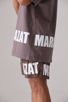 CHOCOLATE IMPACT LOGO SWIM SHORT