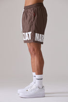 CHOCOLATE IMPACT LOGO SWIM SHORT