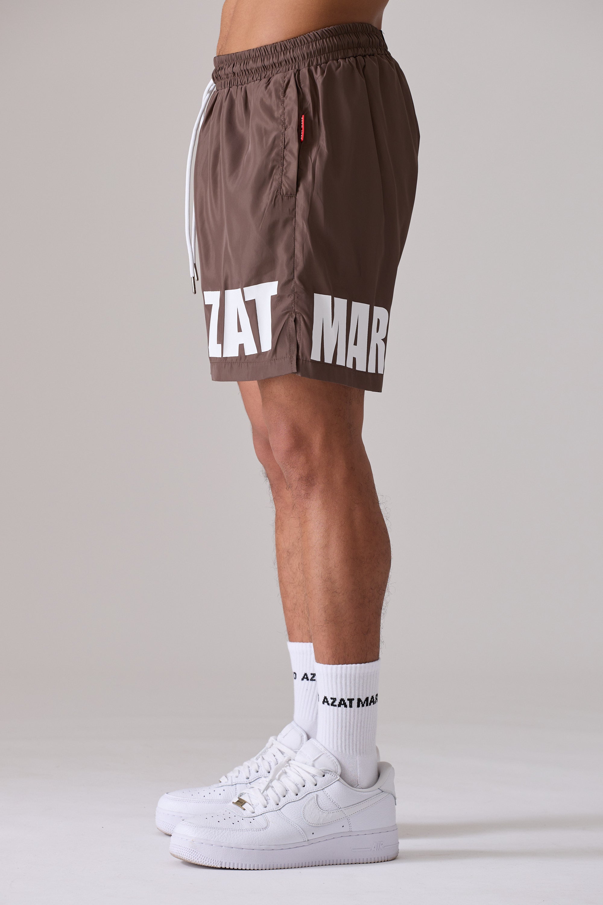 CHOCOLATE IMPACT LOGO SWIM SHORT