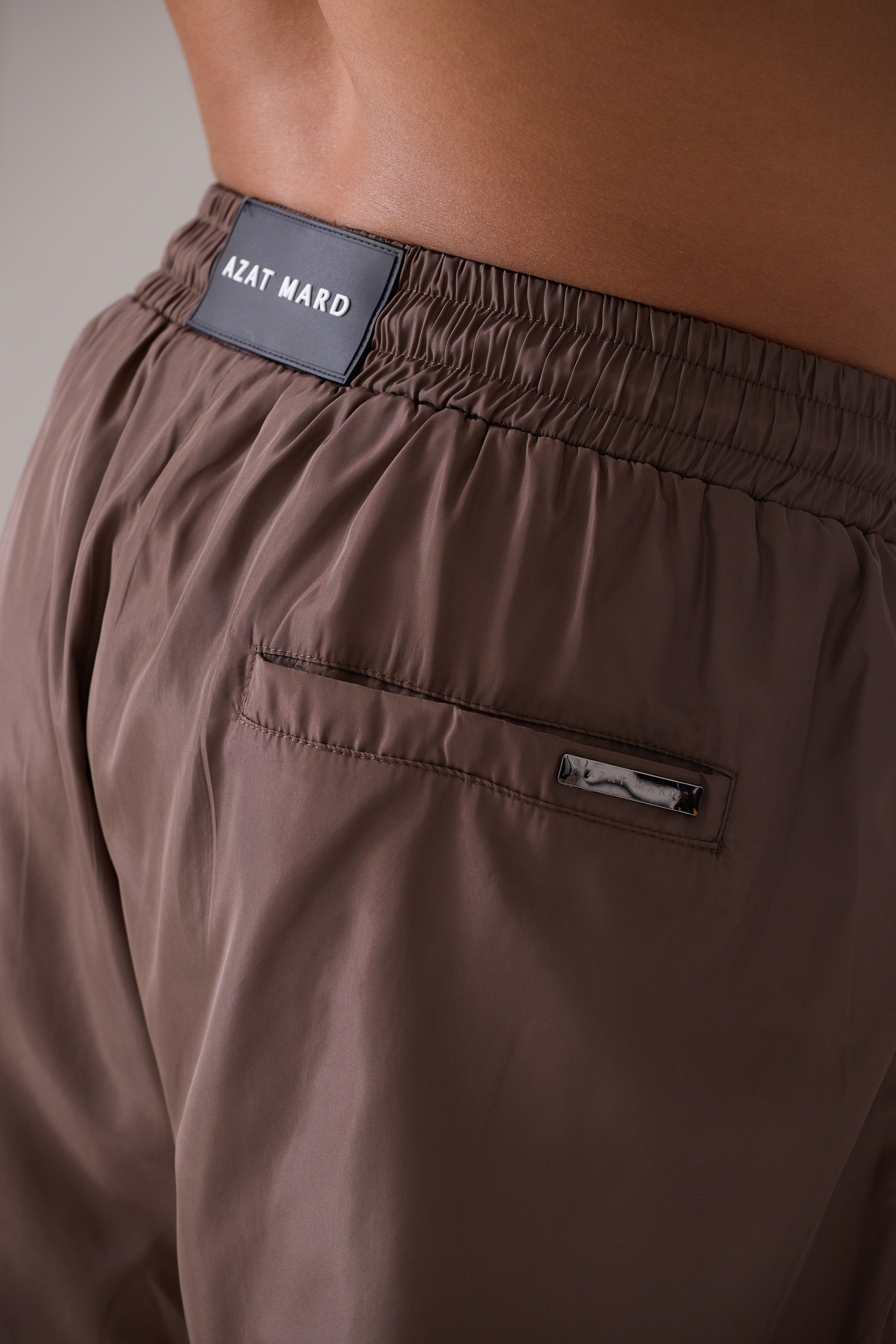 CHOCOLATE IMPACT LOGO SWIM SHORT