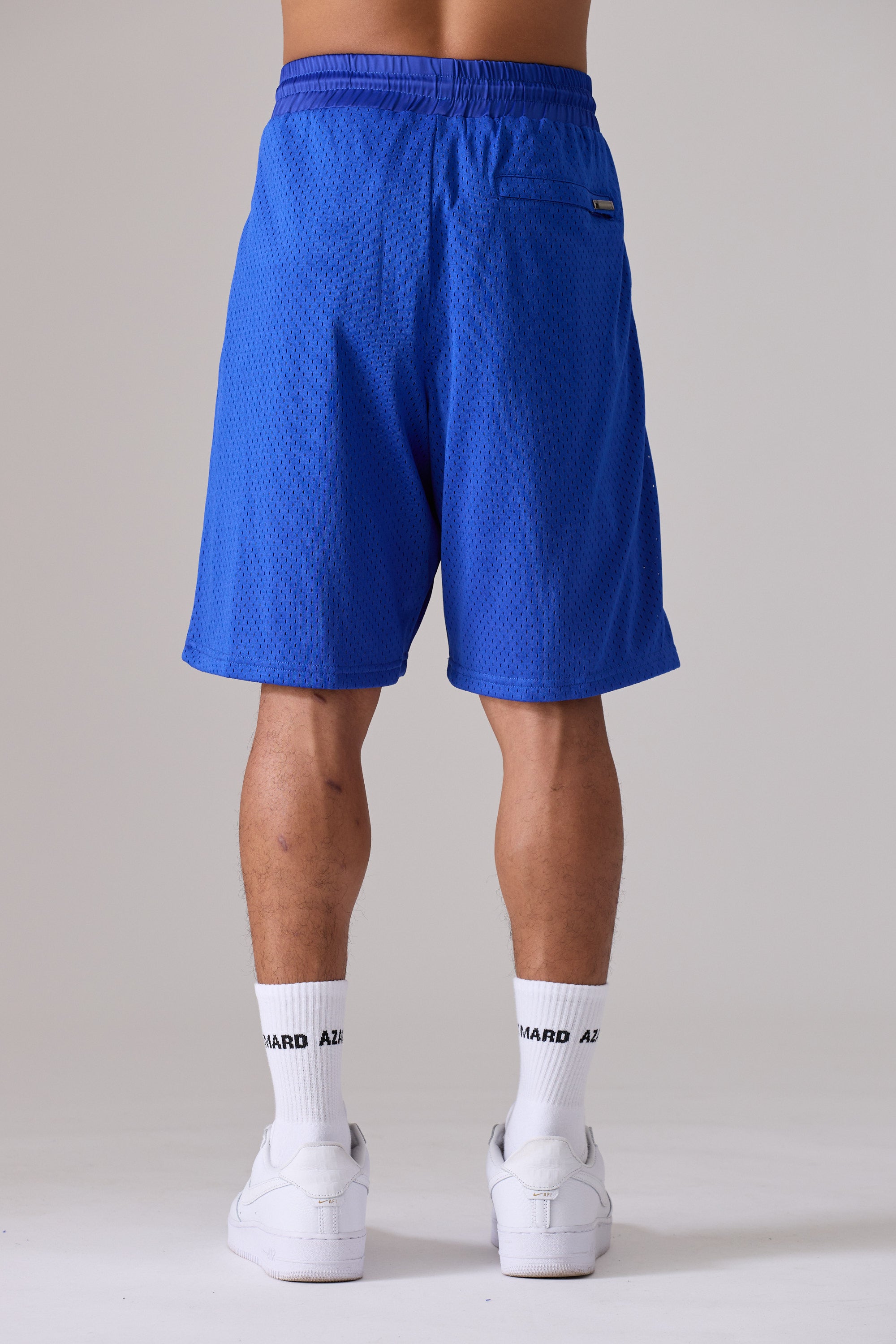 Royal blue 2025 mesh shorts