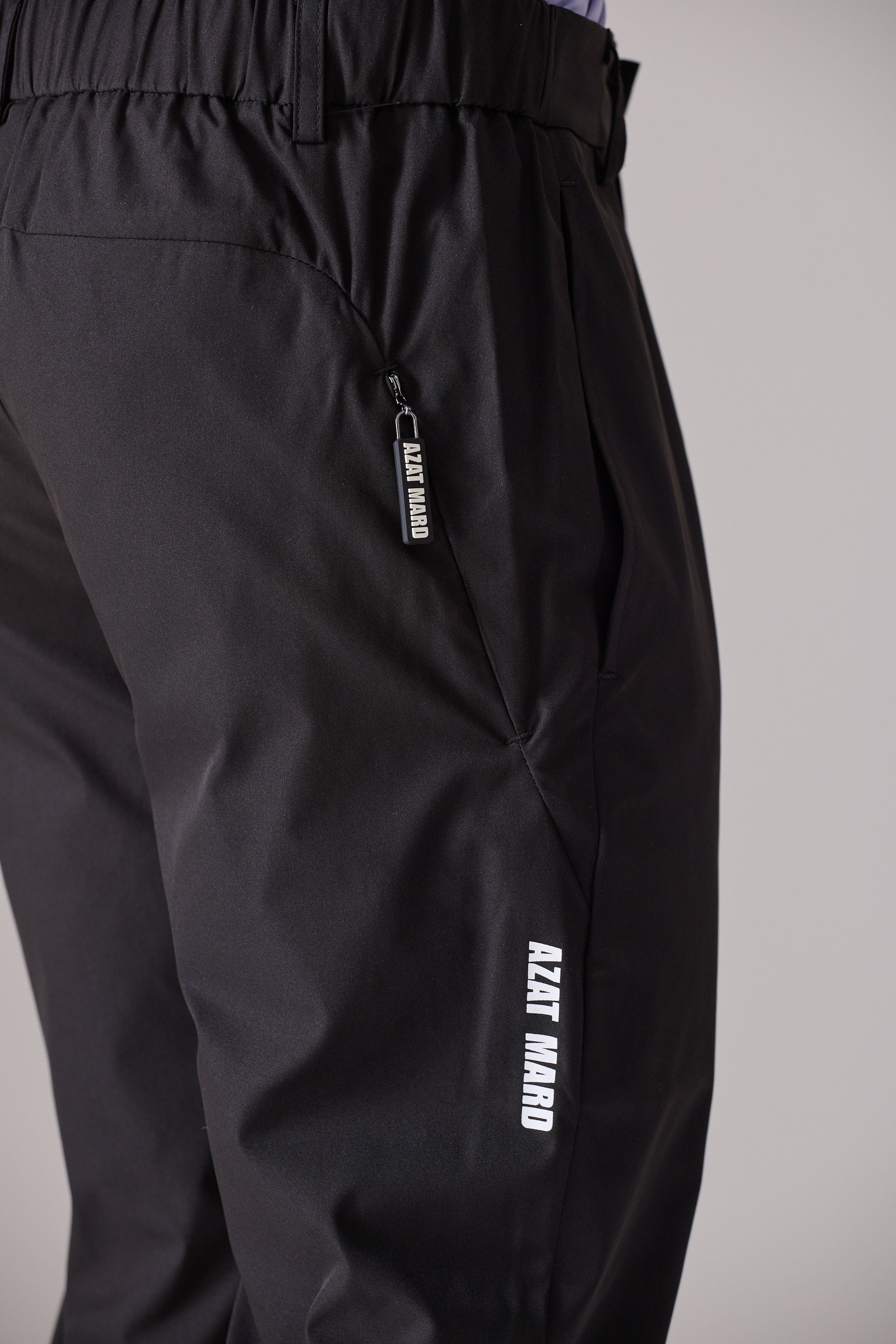 BLACK ACTIVEWEAR GOLF TROUSERS