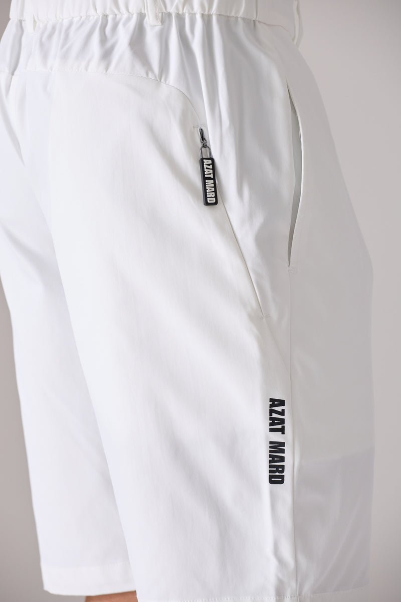 WHITE ACTIVEWEAR GOLF SHORT
