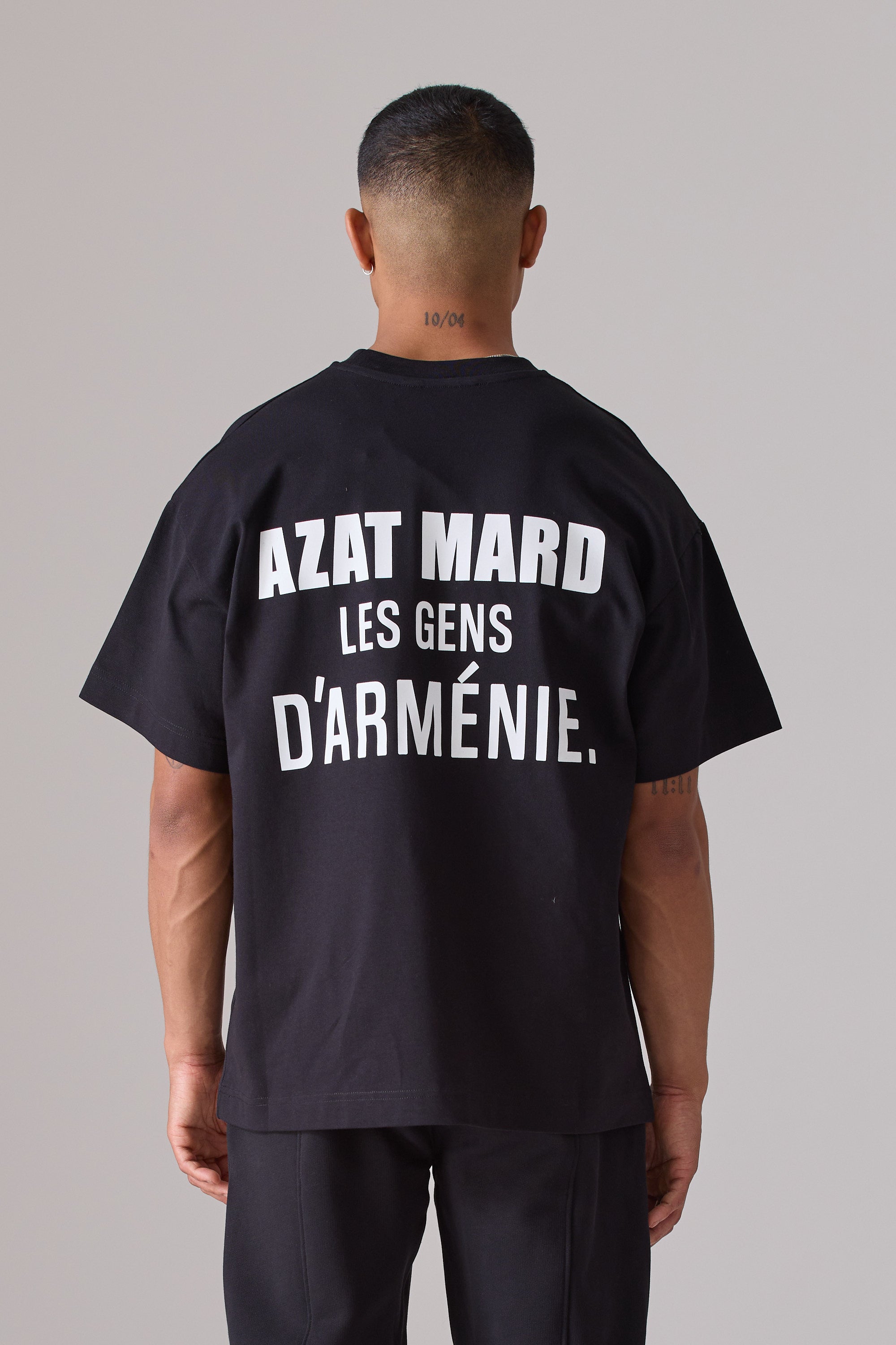 LES GENS BLACK T SHIRT Azat Mard