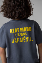 LES GENS CHARCOAL/YELLOW KIDS T-SHIRT