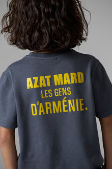 LES GENS CHARCOAL/YELLOW KIDS T-SHIRT