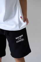 LES GENS WHITE T-SHIRT & BLACK SHORT KIDS TWINSET