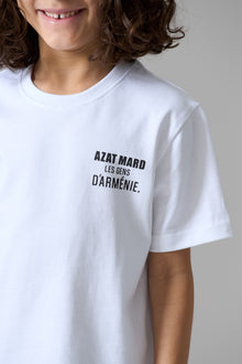 LES GENS WHITE T-SHIRT & BLACK SHORT KIDS TWINSET