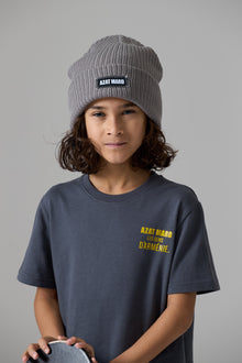 LES GENS CHARCOAL/YELLOW KIDS T-SHIRT