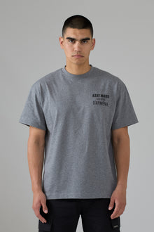 LES GENS GREY MARL/BLACK T-SHIRT