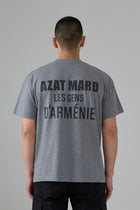 LES GENS GREY MARL/BLACK T-SHIRT