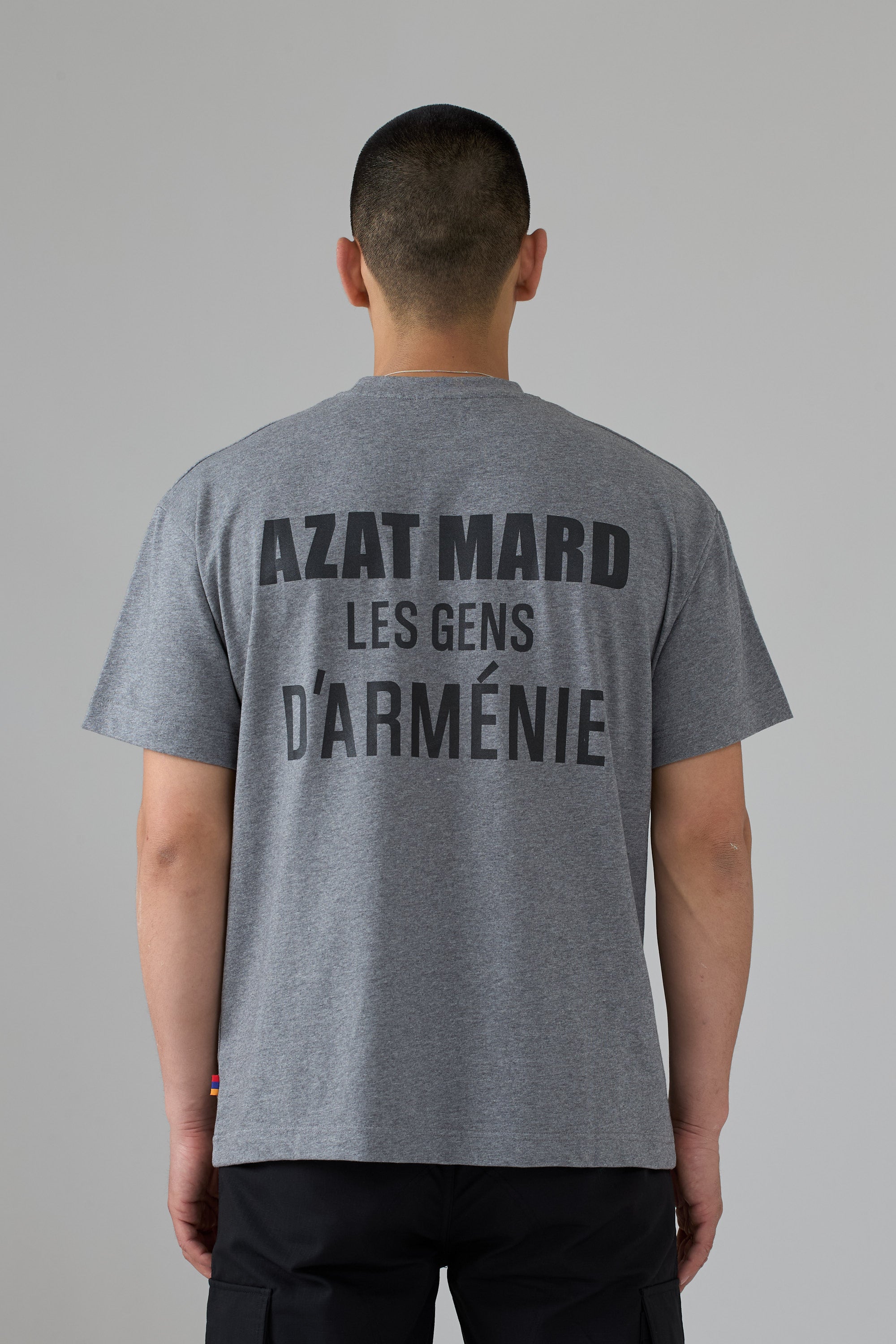 LES GENS GREY MARL/BLACK T-SHIRT