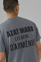 LES GENS GREY MARL/BLACK T-SHIRT