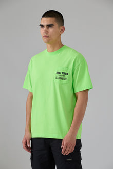 LES GENS LIME GREEN T-SHIRT