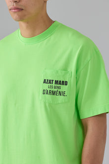 LES GENS LIME GREEN T-SHIRT