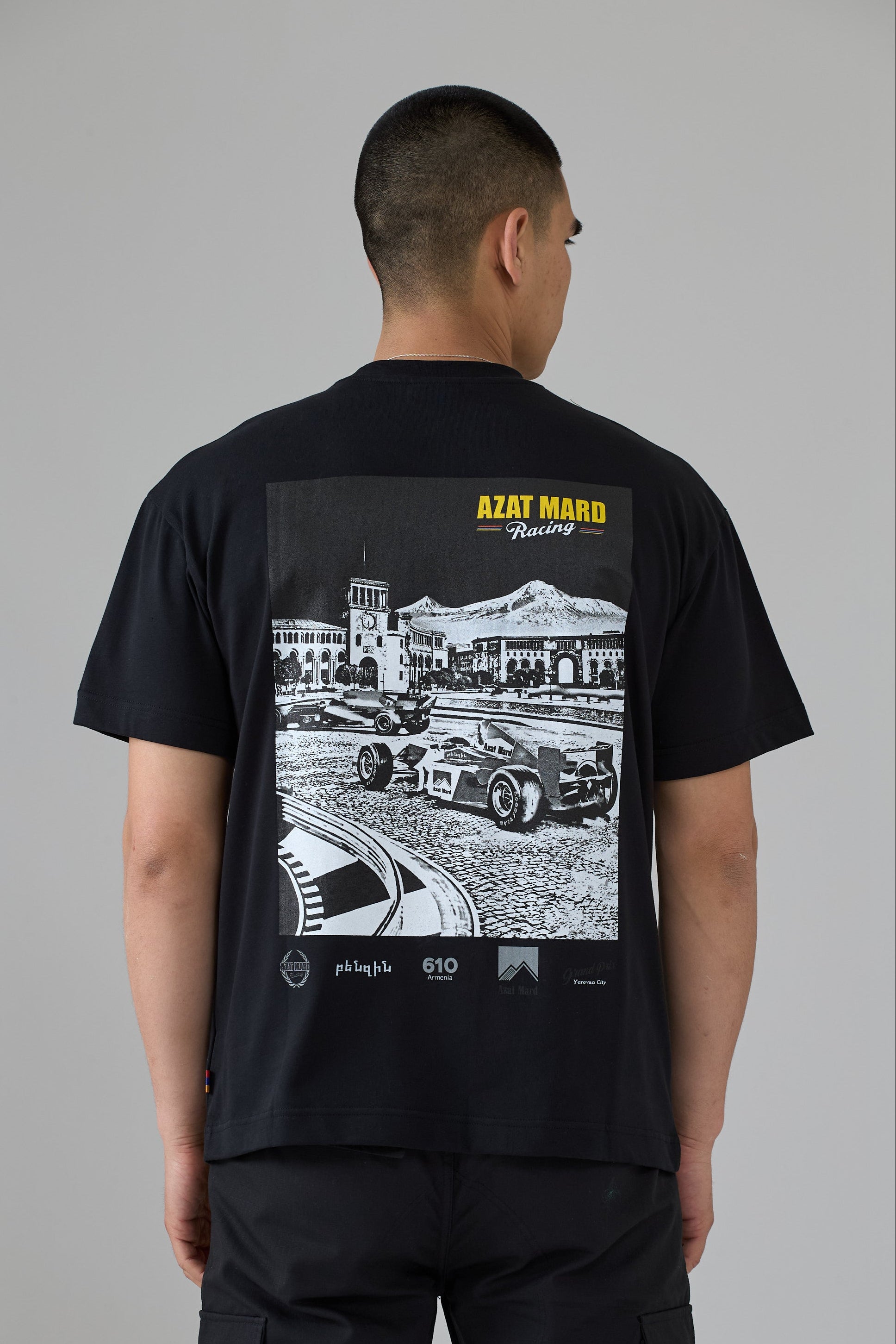 BLACK YEREVAN RACING T-SHIRT