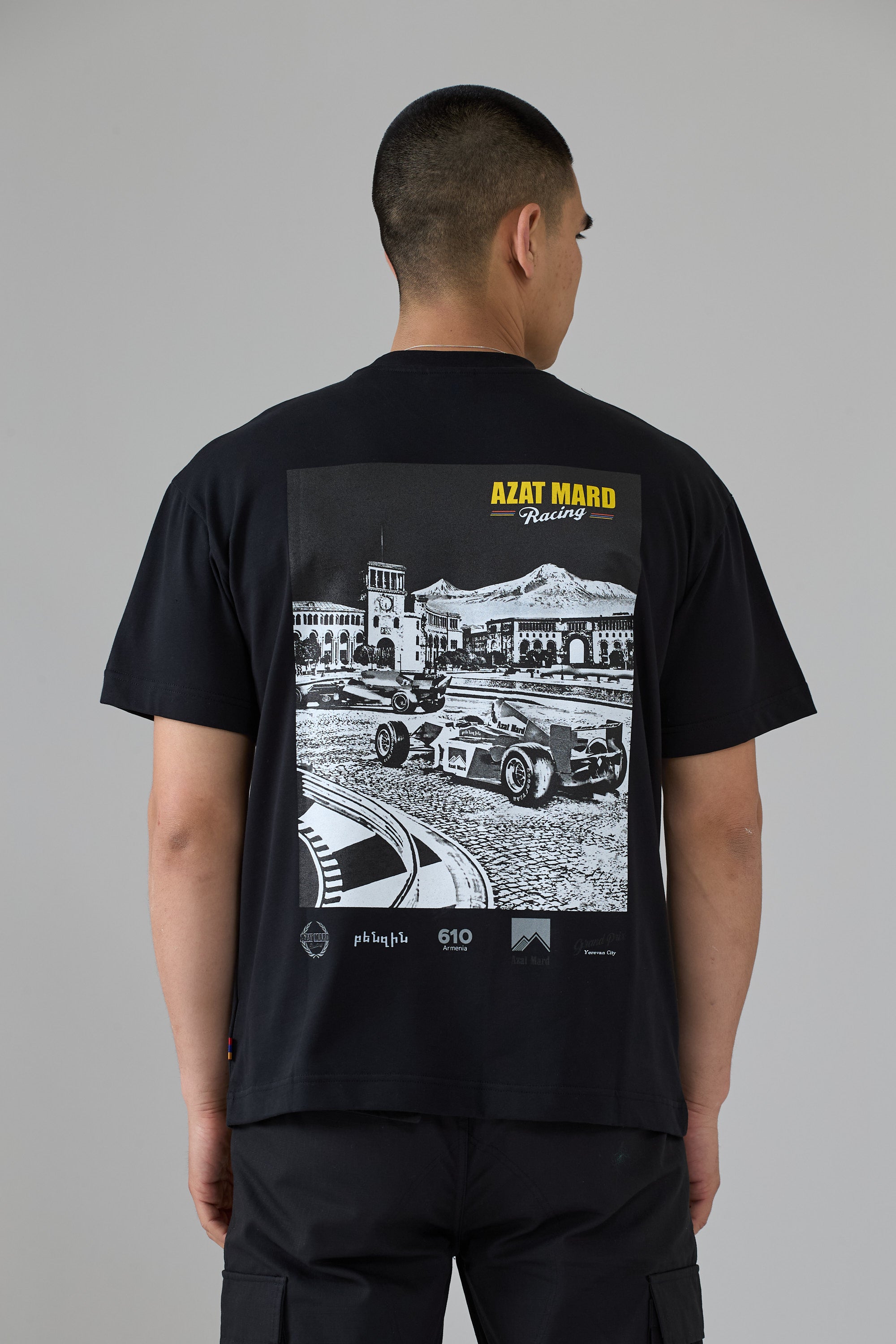BLACK YEREVAN RACING T-SHIRT