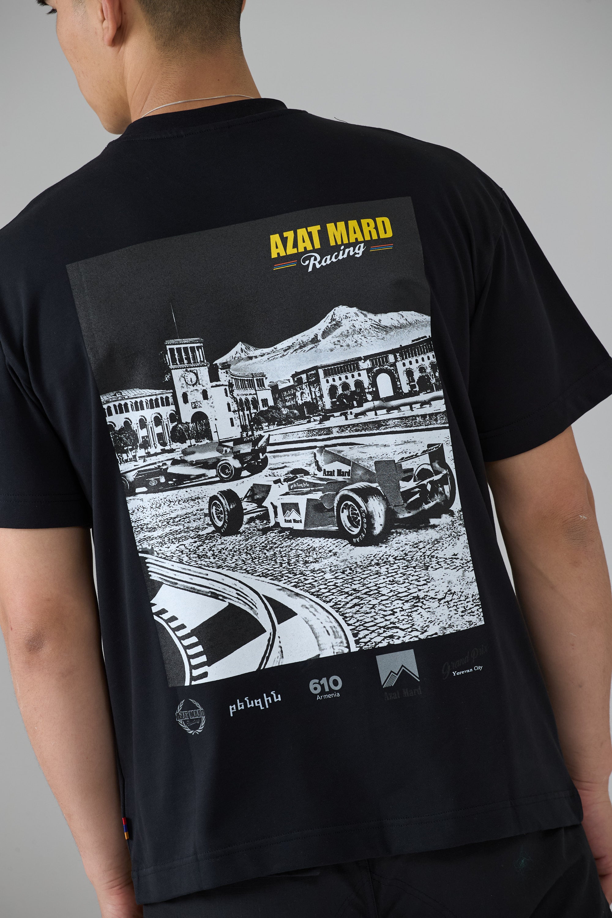 Azm Racing BLACK YEREVAN RACING T-SHIRT | AZAT MARD