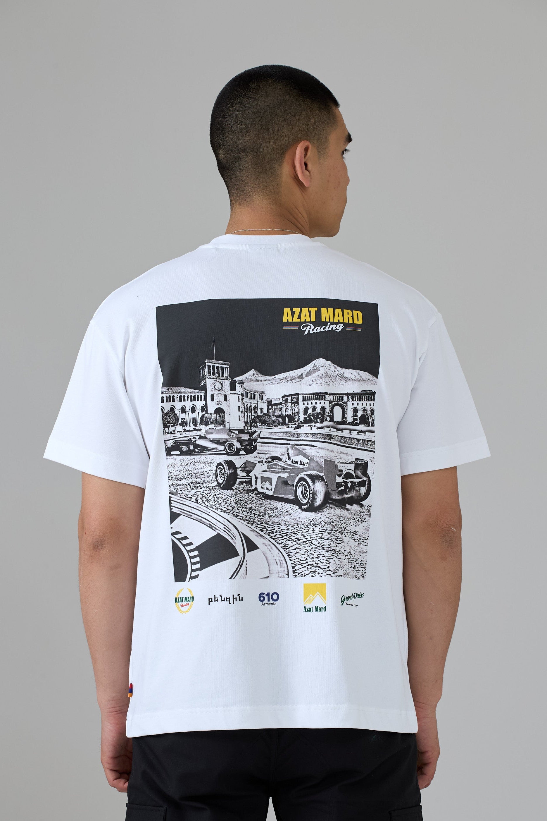 WHITE YEREVAN RACING T-SHIRT