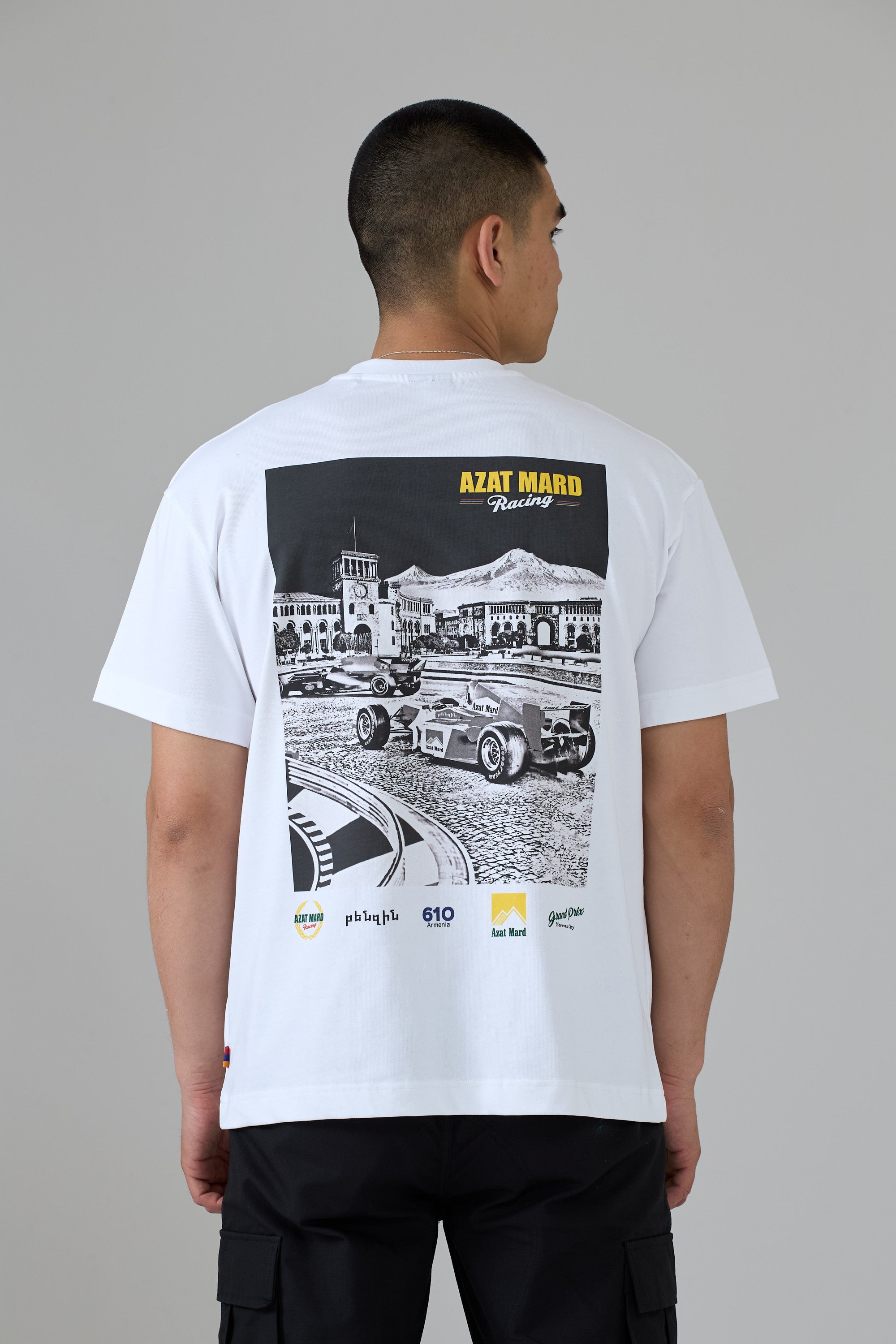 T-SHIRT BLANC EREVAN RACING