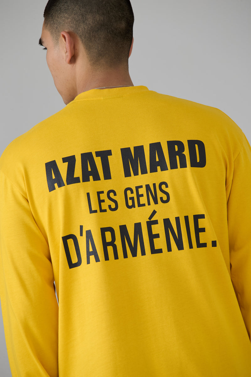 YELLOW LES GENS LONG SLEEVE T-SHIRT