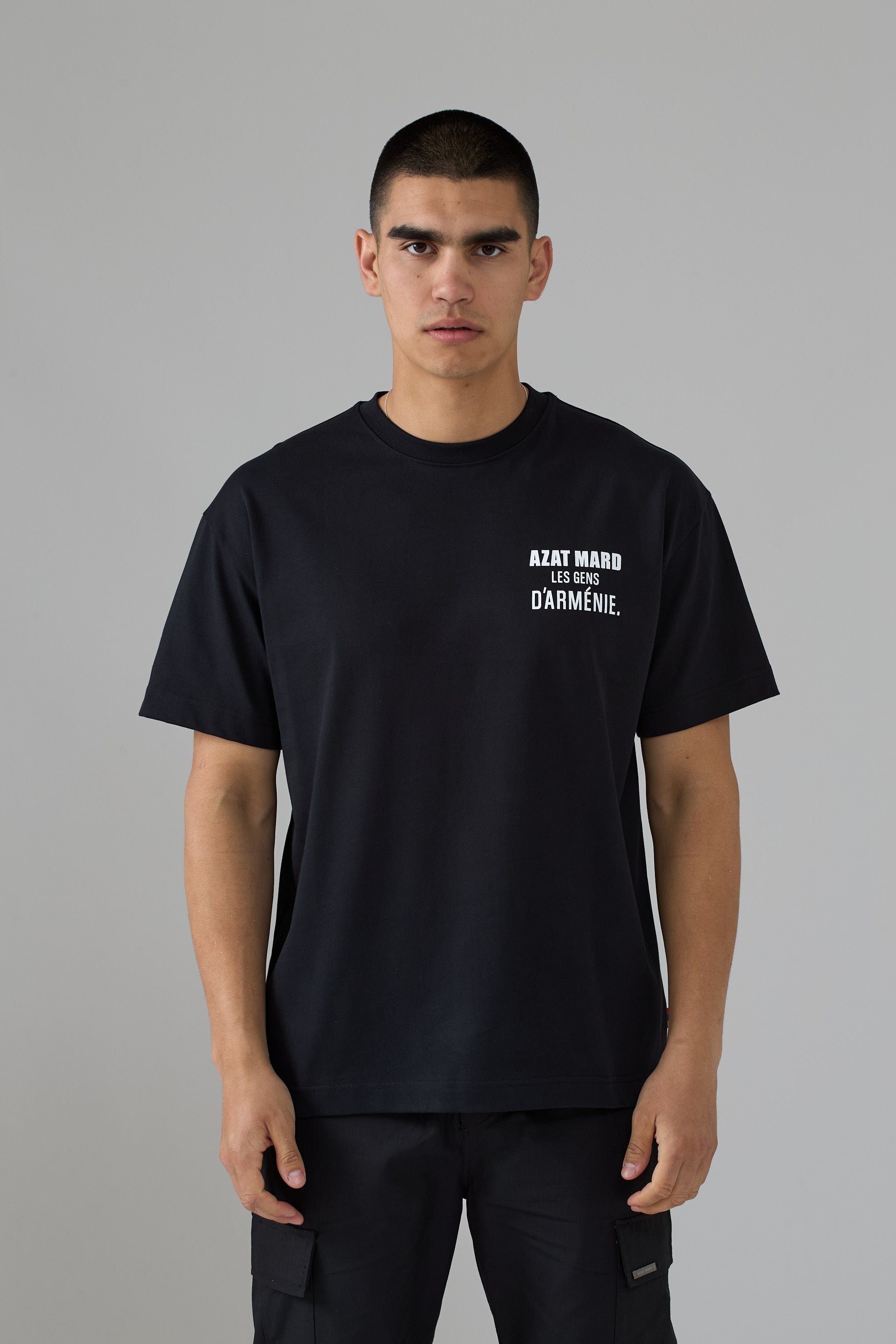 LES GENS BLACK/WHITE T-SHIRT