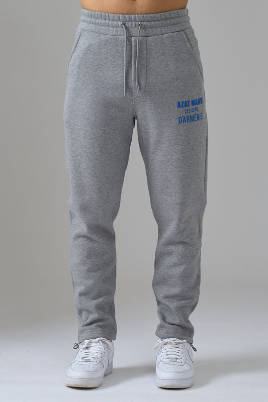 LES GENS HEATHER GREY WITH BLUE JOGGERS