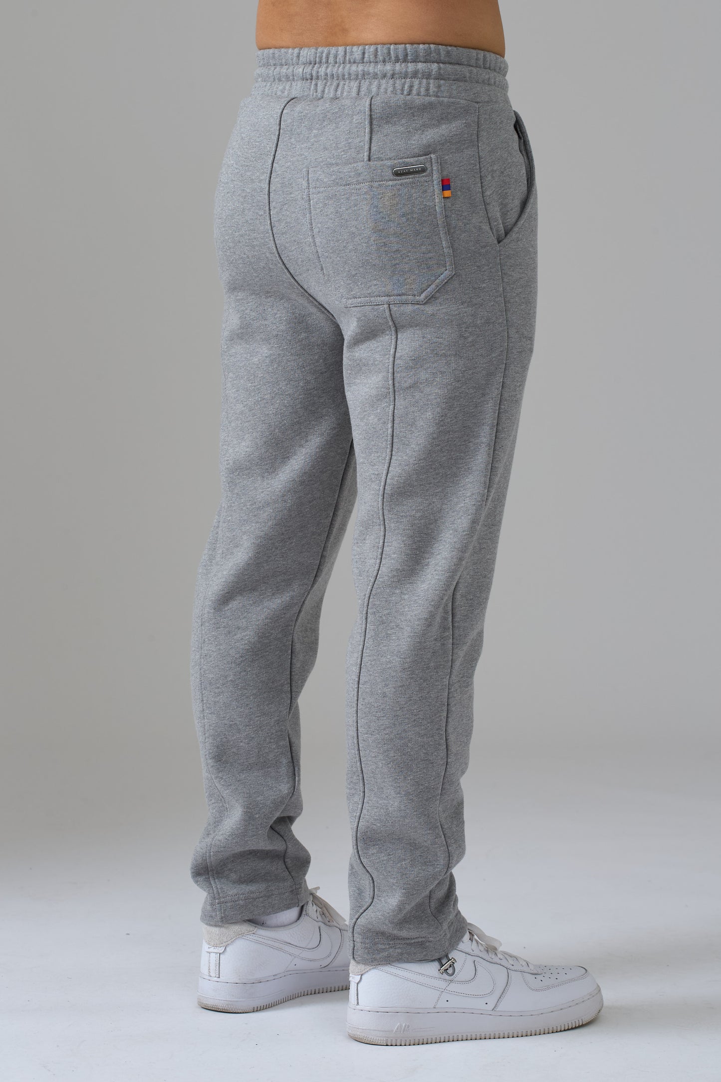 LES GENS HEATHER GREY WITH BLUE JOGGERS