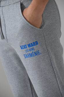 LES GENS HEATHER GREY WITH BLUE JOGGERS