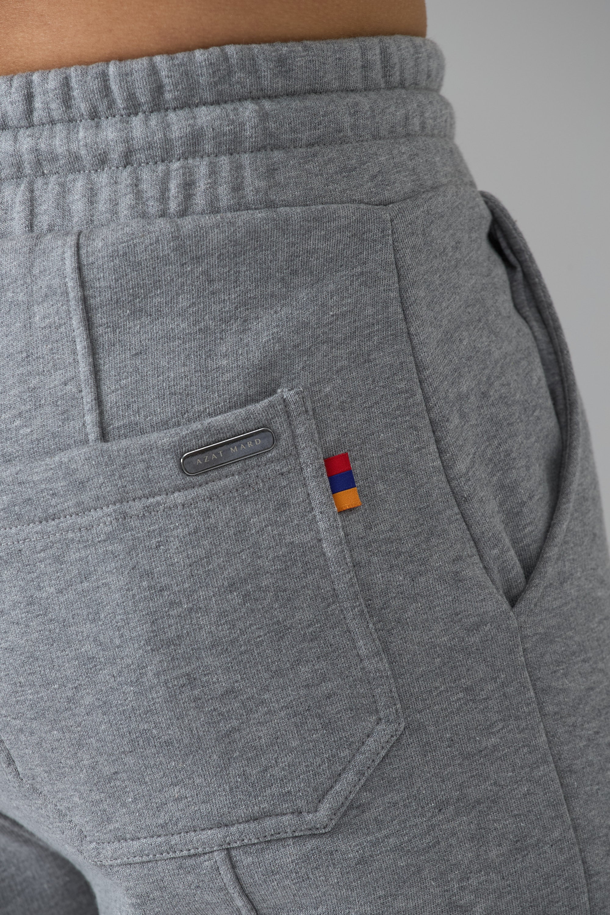 LES GENS HEATHER GREY WITH BLUE JOGGERS